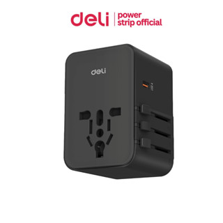 Deli ปลั๊กแปลง หัวแปลงปลั๊กไฟ ปลั๊กแปลงขาต่างประเทศ อแดปเตอร…