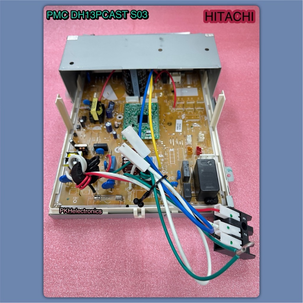 เมนบอร์ดแอร์ฮิตาชิตัวนอก-คอล์ยร้อนแอร์ฮิตาชิ-(P.W.B (MAIN)-PMC-DH13PCAST S03 ใช้กับรุ่น RAC-DH13PCAS