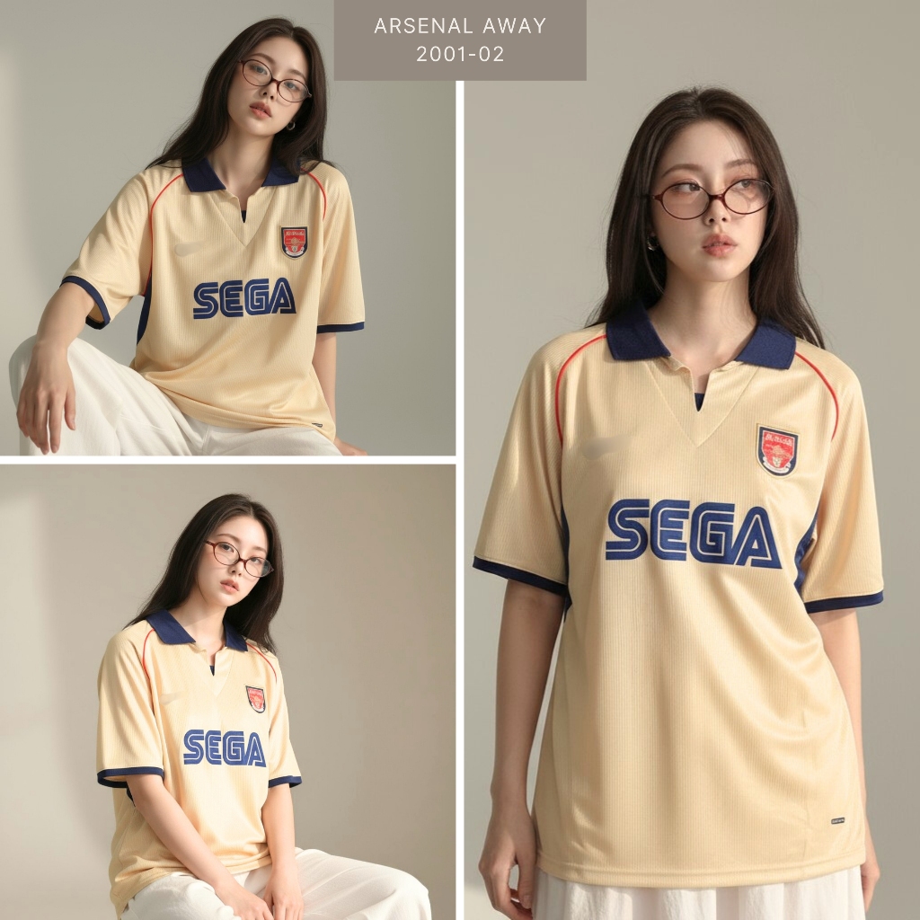 พร้อมส่ง🇹🇭 เสื้อบอลวินเทจ อาเซนอล เยือน ปี 2001-03 เกรดพรีเมี่ยม💯 (ดูรูปเพิ่มเติม ทักแชท)