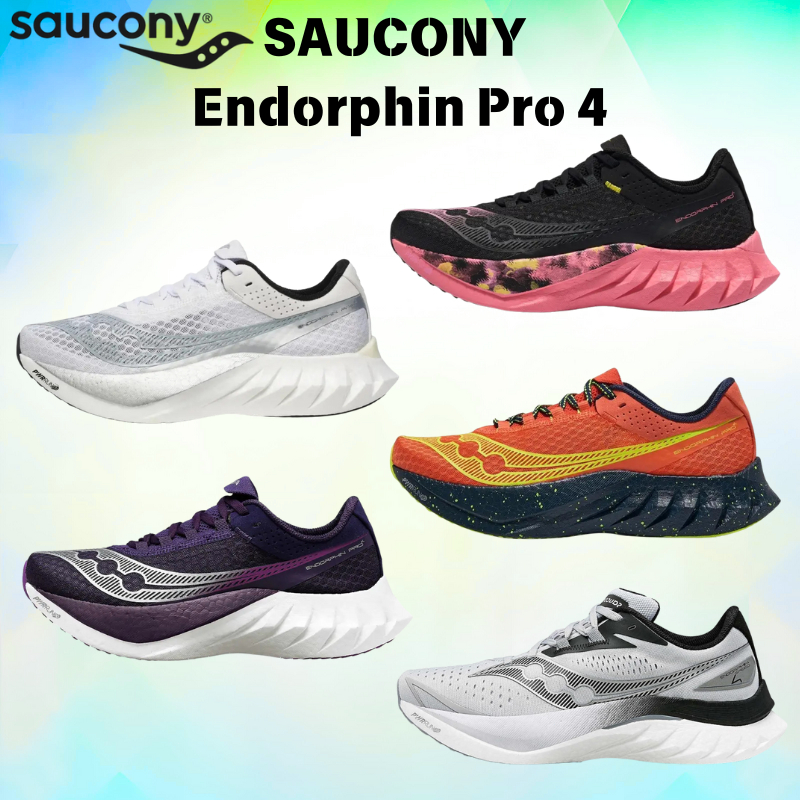 【ของแท้ 100%】SAUCONY Endorphin Pro 4 กีฬากลางแจ้ง รองเท้าวิ่ง