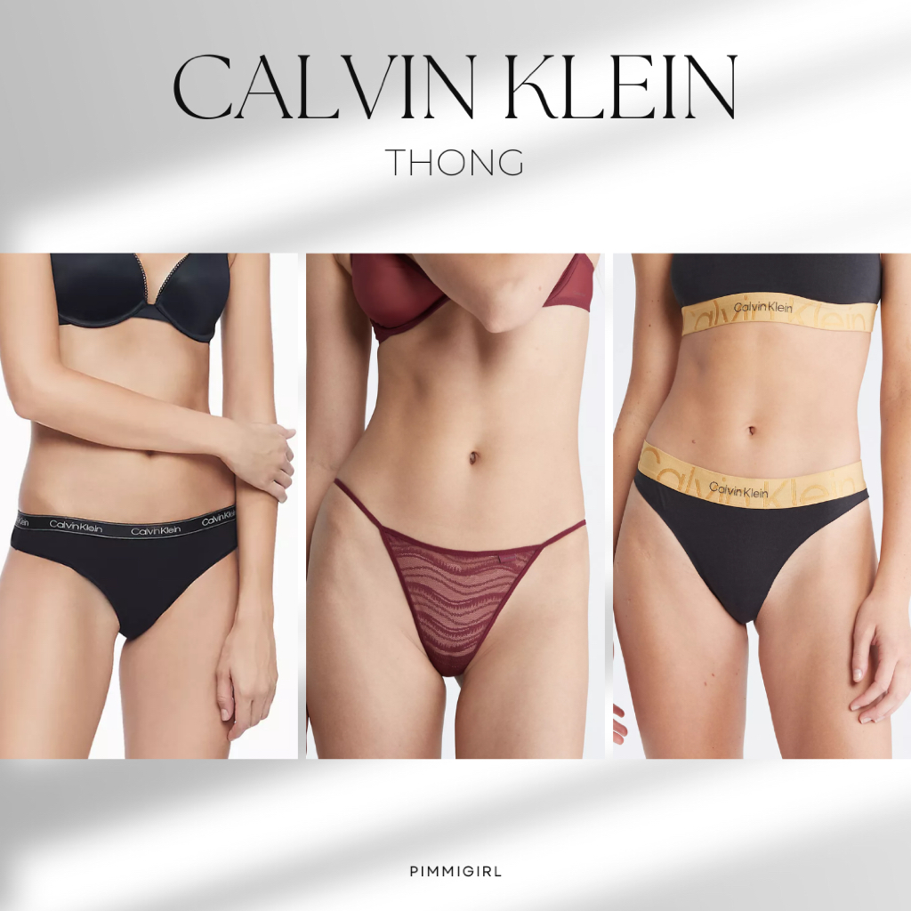 Calvin Klein Thong ชุดชั้นใน ผู้หญิง กางเกงชั้นใน ของแท้ พร้อมส่ง USA 🇺🇸