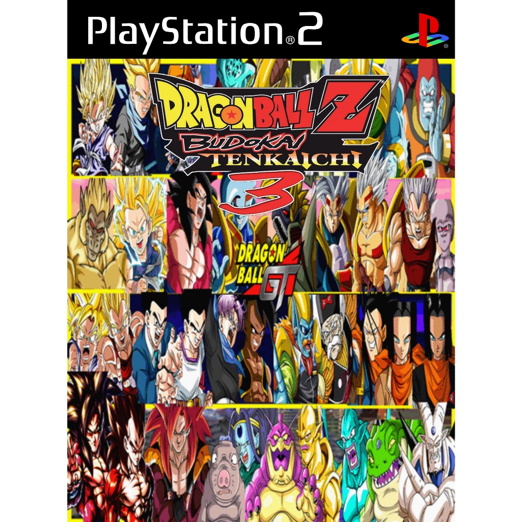 แผ่นเกมส์ PS2 DRAGON BALL Z BUDOKAI TENKAICHI 3 GT สกรีนแผ่น คุณภาพ ส่งไว (DVD)