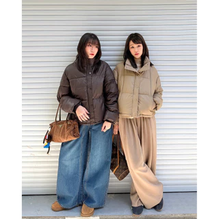 MALIMAYS - Mini Puffer Jacket แจ็คเก็ตขนเป็ดทรงครอป