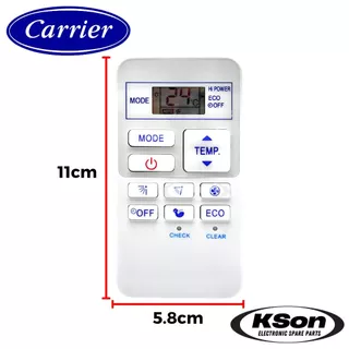 รีโมทแอร์ แคเรียร์ อะไหล่แอร์ Carrier Air Conditioner Remote Control รุ่น 42TVDA