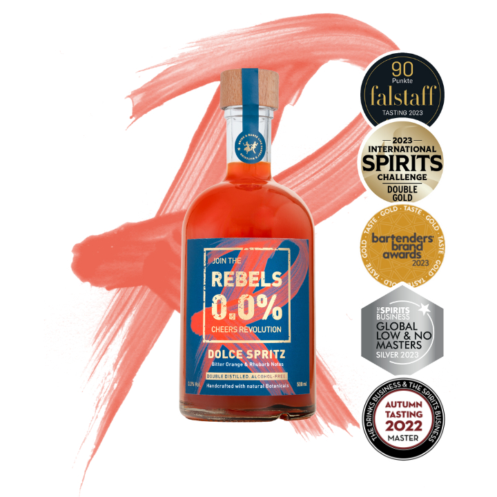 Rebels 0.0%โดลเช่สปริทซ์ ทางเลือกของอาเปโรลแบบไม่มีแอลกอฮอล์500ml Dolce Spritz