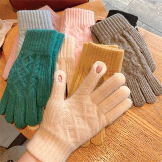 TB445  tb275 tb318 ถุงมือไหมพรมกันหนาวใช้นิ้วสัมผัสหน้าจอ