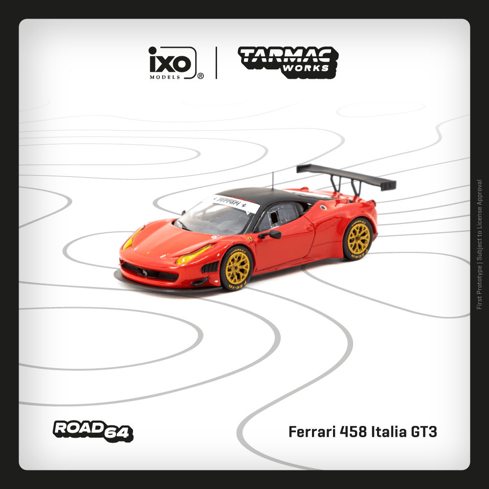 Ferrari 458 Italia GT3 Red 1:64 (TARMAC WORKS)