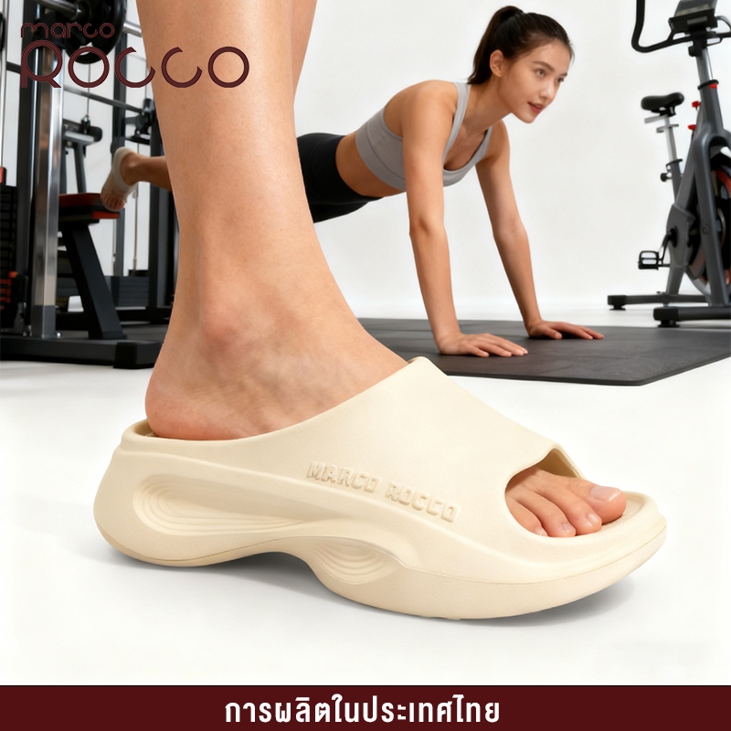 Marco Rocco รองเท้าแตะกีฬา ผ่อนคลายเท้า ยืดหยุ่น ใช้ได้ทั้งฟิตเนสและกลางแจ้ง รอง