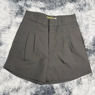 กางเกงขาสั้นทรงบาร์บี้ผ้าโซดา ปลายขาโค้งเว้า สาวอวบใส่ได้ S-3XL