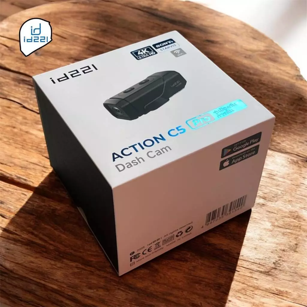 กล้องติดหมวกกันน็อค ID221 ACTION C5 PRO 4K บลูทูธ thumbnail 5