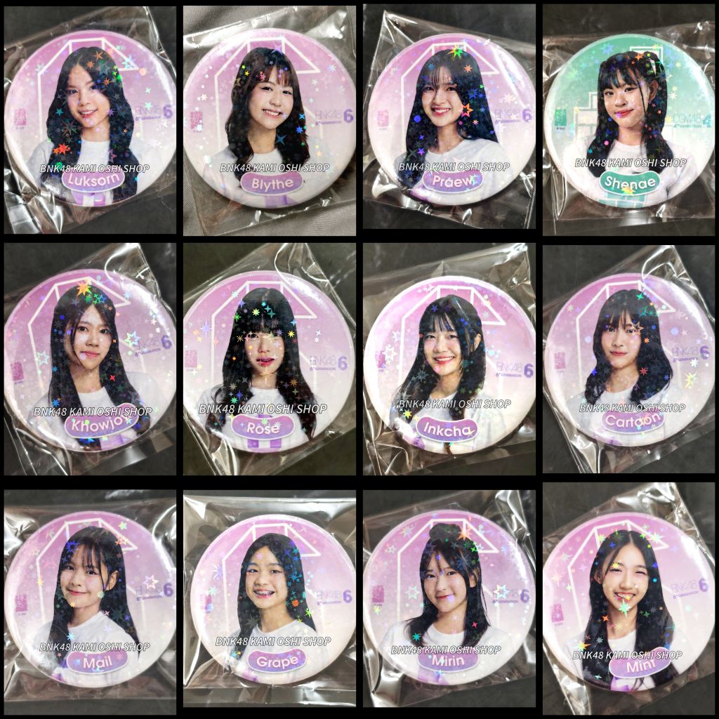 เข็มกลัด debut BNK48 รุ่น 6 Cgm48 รุ่น 4 เดบิวท์ Nippon Haku 2025 โฮโลแกรม Hologram Badge