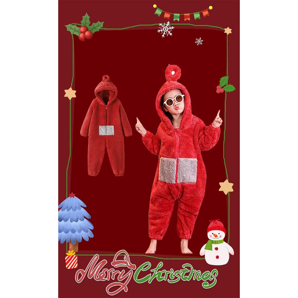 ชุดเอเลี่ยน เด็ก ๆ ชุดนอน ชุดนอนตลกๆ ชุดเทเลทับบี้ ชุดฤดูหนาว ชุดนอนแฟนซี ชุดตลก ชุดการ์ตูน - รูปที่ 4