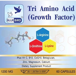 Tri Amino Acid : 3L ตรา บลูเบิร์ด วิตามินเพิ่มความสูง เร่งสูง Growth factor เสริมสร้างกล้ามเนื้อ
