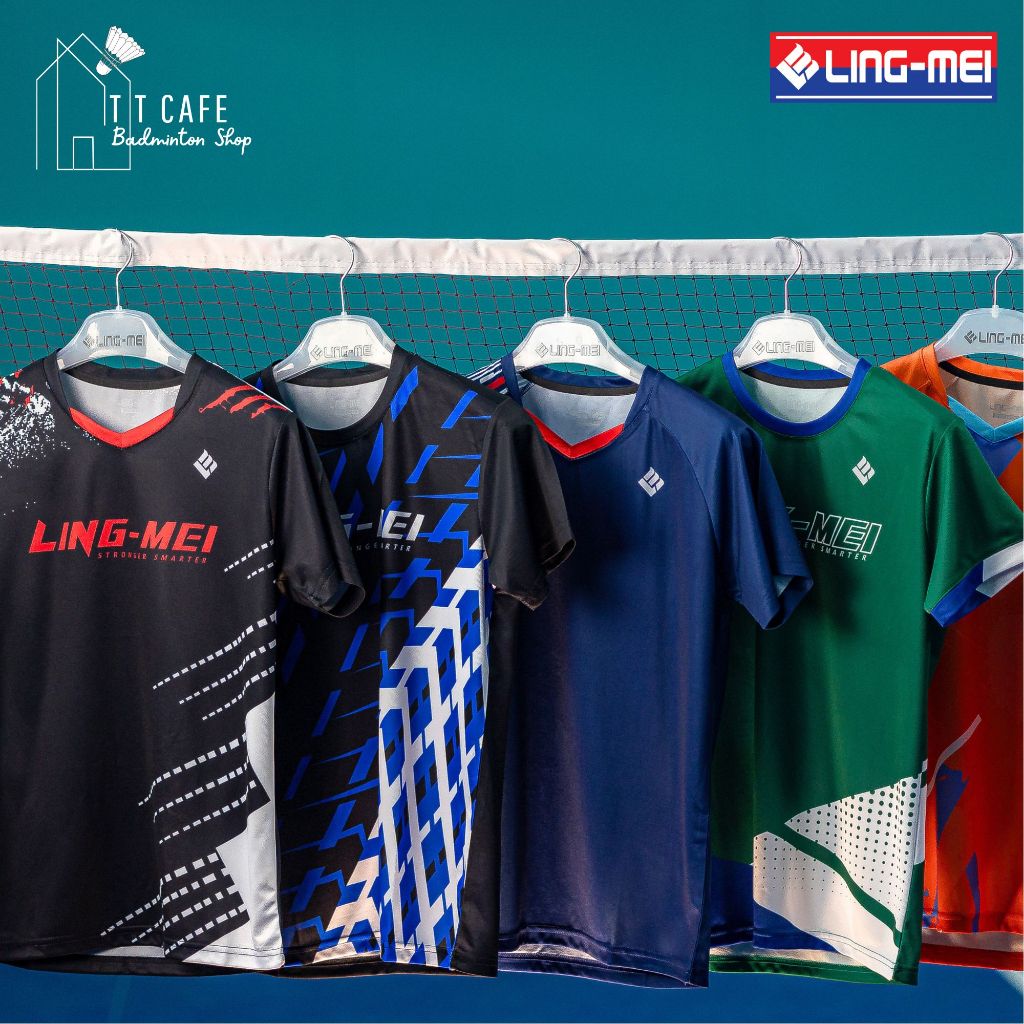 LING-MEI เสื้อกีฬาแบดมินตันพิมพ์ลาย New Collection 2025