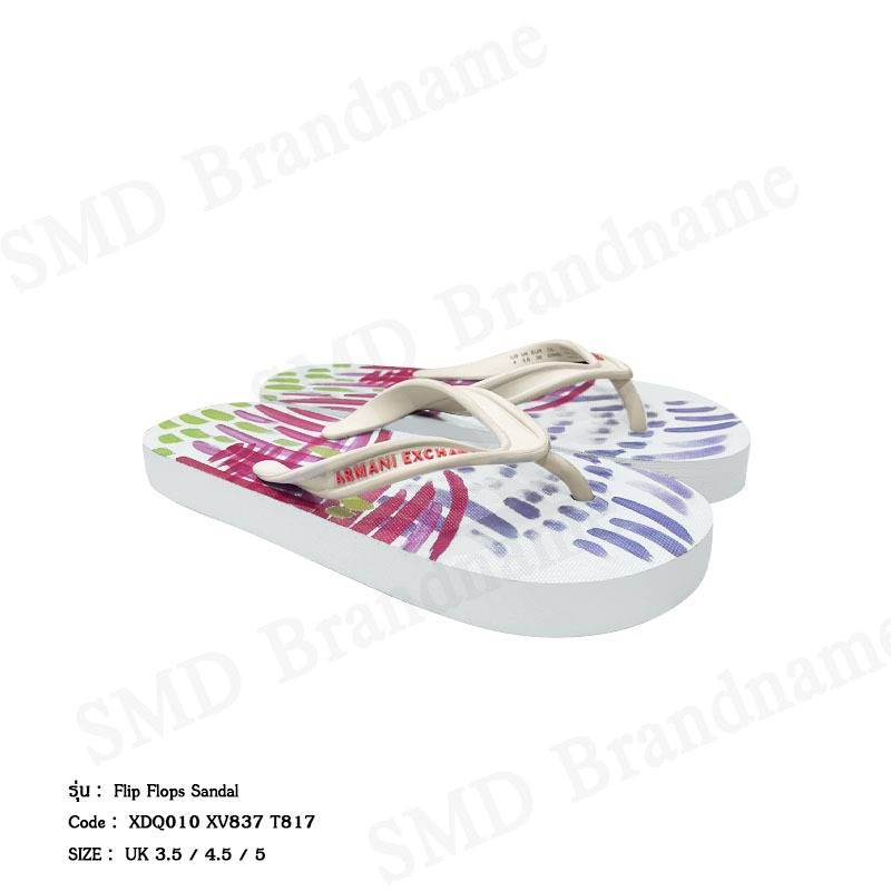 Armani Exchange รองเท้าแตะผู้หญิง รุ่น A/X Flip Flops Sandal Code: XDQ010 XV837 T817