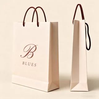 B BLUES ถุงกระดาษคุณภาพ ดีไซน์เก๋ พกพาง่าย สำหรับเสื้อผ้าและทุกโอกาส