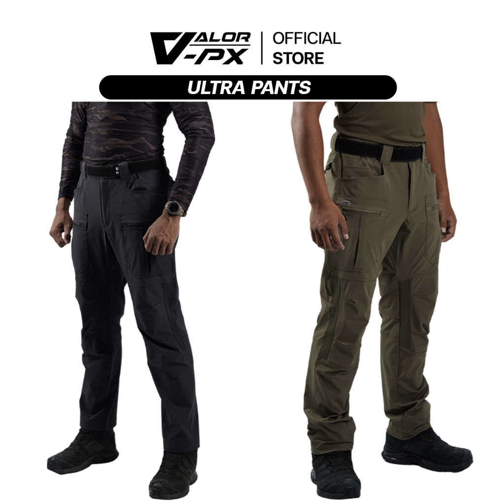 Valor PX - Ultra Pants กางเกงขายาว ทำงาน ผ้ายืด ขากระบอก ใส่สบาย กระเป๋าซิป ใส่ปฏิบัติงาน สวมสบาย