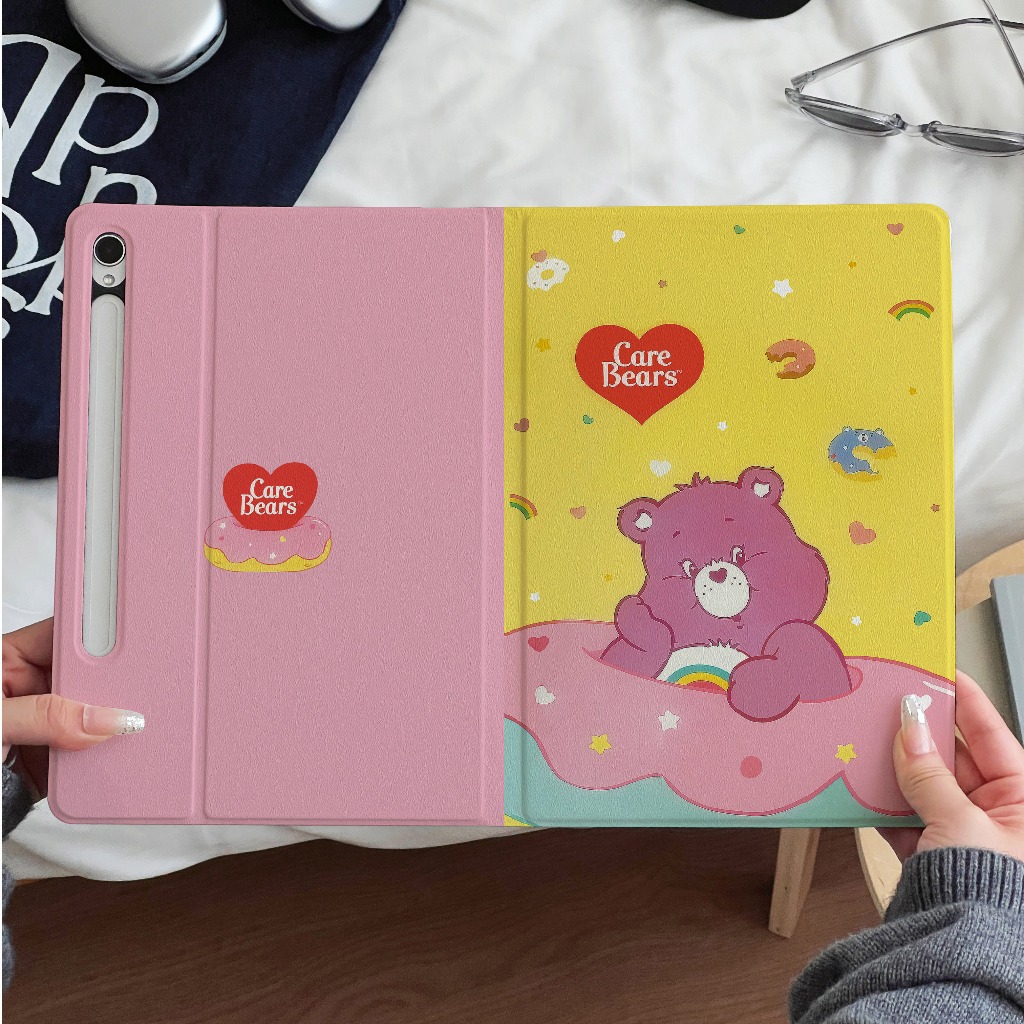 ⭐พร้อมส่ง⭐เคส Samsung Tab S10+ S9 S9+ เคส Samsung Tab Care Bears S10FE S9FE มีที่ใส่ปากกา S6 Lite S8