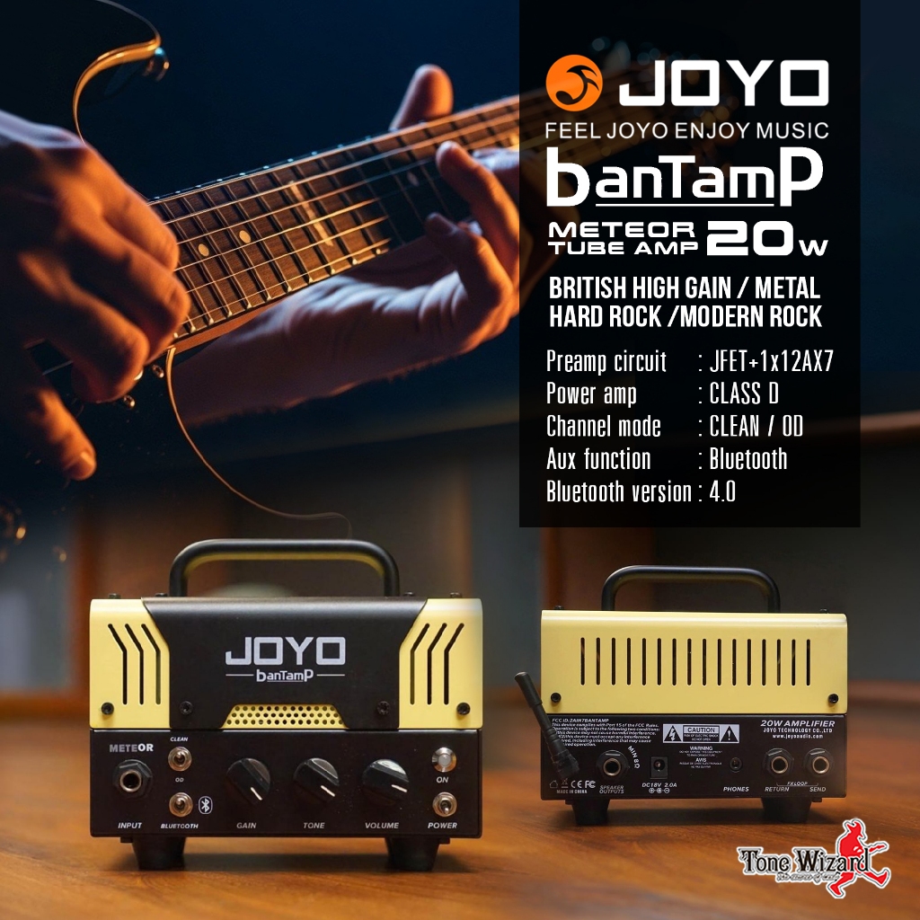 JOYO แอมป์หลอด Tube Amp BanTamp 20W Meteor British Hi-Gain (5690)