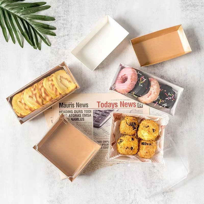 K-tops กล่องอาหารพลาสติกเหลี่ยม+ฝา 50ชิ้น สีใส/ขาว กล่องใส่อาหารใช้แล้วทิ้ง ไม่มีลาย ถ้วยพลาสติก - รูปที่ 2