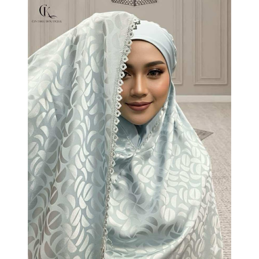 ชุดละหมาดซาติน รุ่น 𝐀𝐢𝐰𝐚 (พร้อมกระเป๋า)🛍️🎀