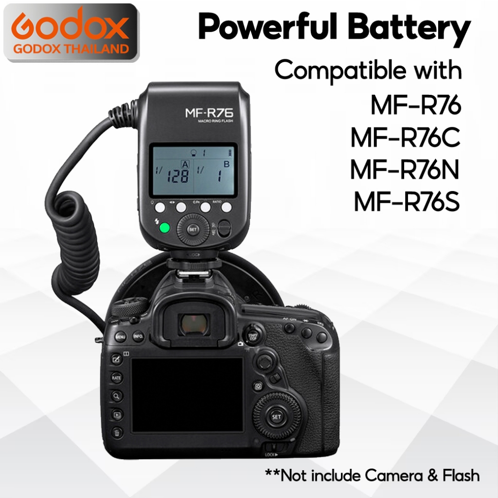 Godox Battery VB30 - USB แบตเตอรี่ สำหรับ Flash AD100Pro, V1, V1Pro, V100, V860III, MF-R76, MF-T76, etc - Godox Thailand รูปที่ 6