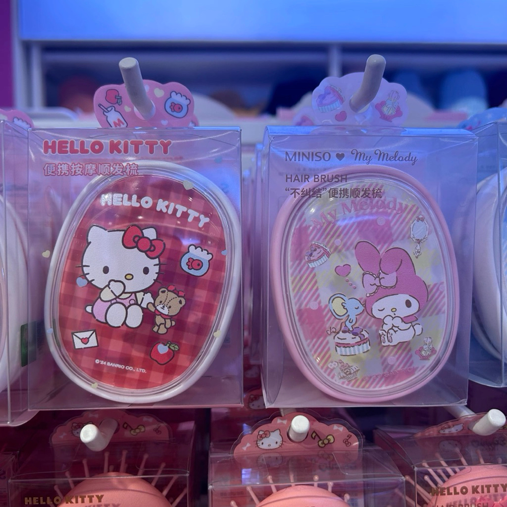 🎀พร้อมส่ง แปรงหวีผม แปรงนวดหนังศีรษะ Sanrio x Miniso ลิขสิทธิ์แท้💯