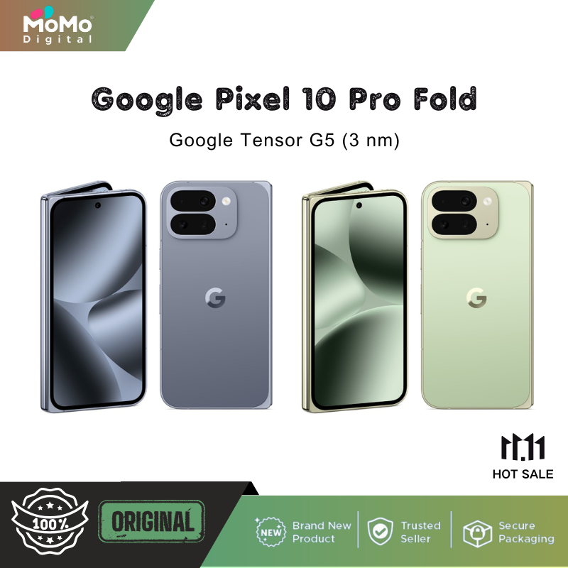 Google Pixel 10 Pro Fold Google Tensor G5 (3 nm) 6.4 inches 120Hz 2076 x 2152 pixels 5015 mAh 30W wired