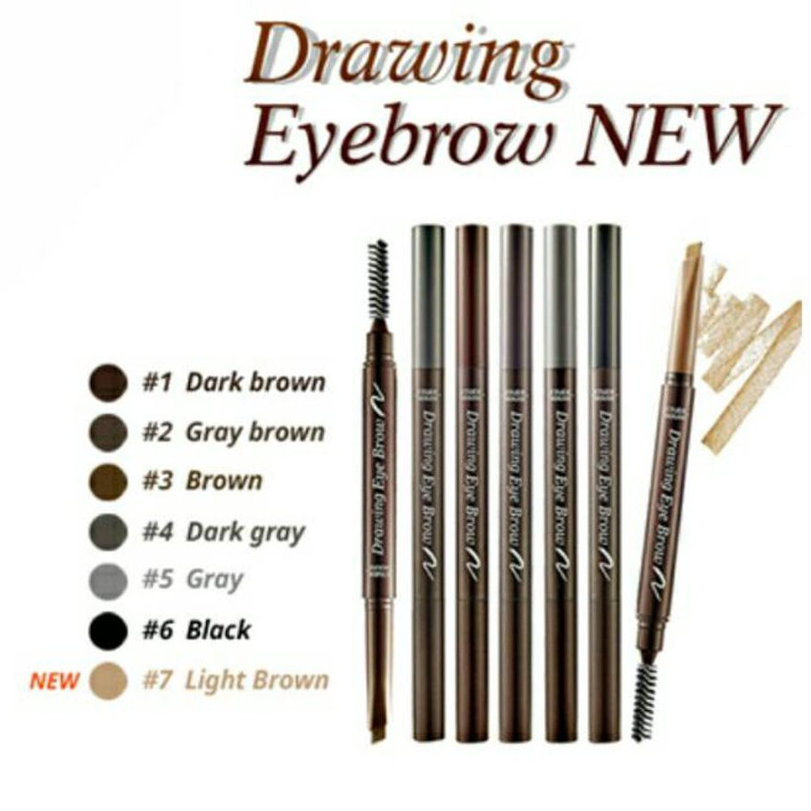 (มีส่งด่วน)Drawing Eye Brow (NEW) ดินสอเขียนคิ้วรุ่นใหม่!! ดินสอเขียนคิ้วด้ามหมุน เพิ่มปริมาณขึ้น ↑30%