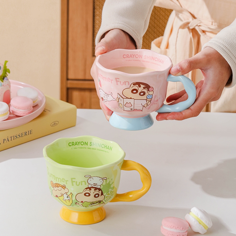 [ของแท้] Shinchan ชินจัง แก้วเซรามิก 360ml - แก้วดีไซน์เก๋ ๆ ใช้ได้ทั้งชาและกาแฟ กล่องสวย ส่งฟรี - รูปที่ 6