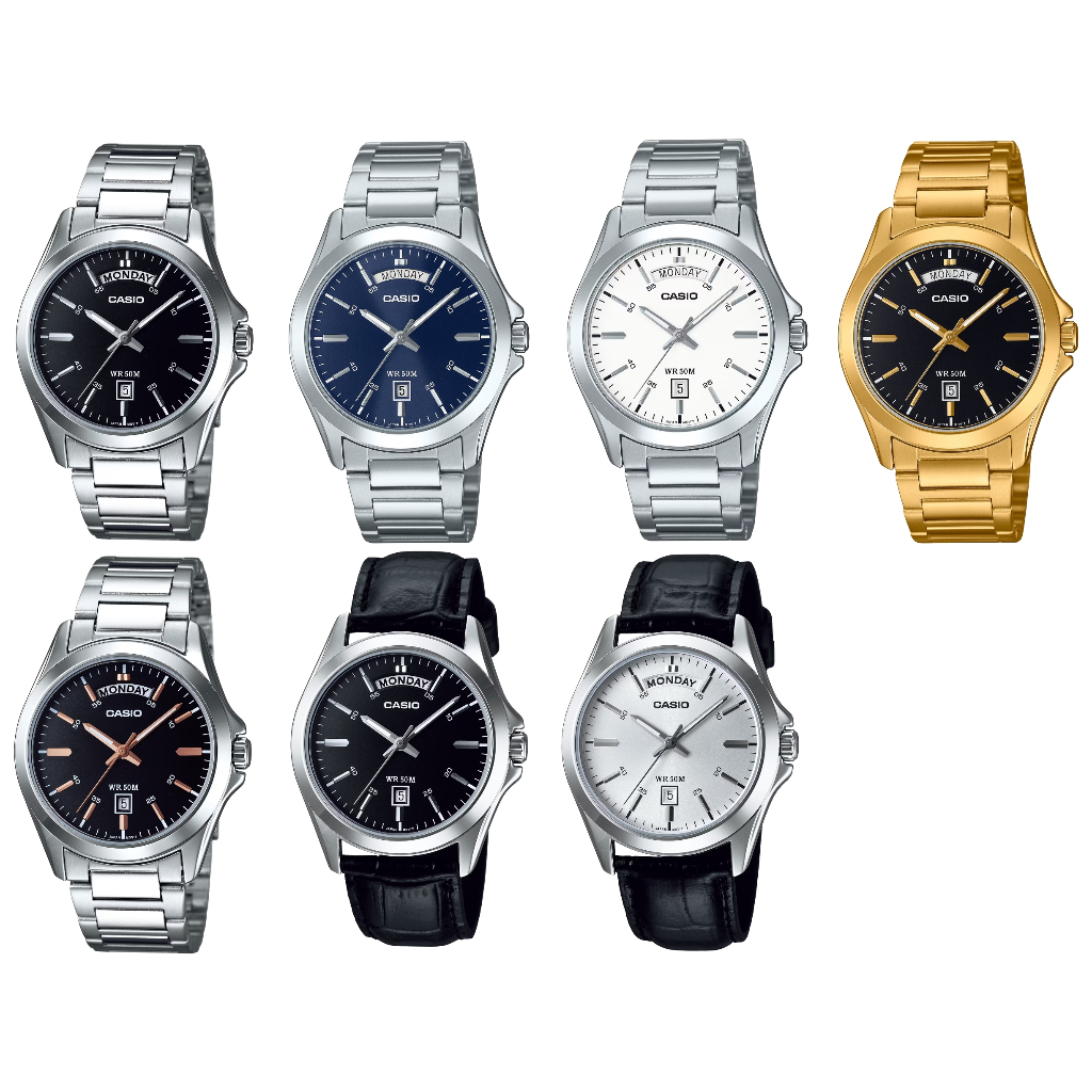 Casio Analog Men รุ่น MTP-1370D MTP-1370 (กล่องฟ้า) ของแท้ ประกันcmg 1   ปี