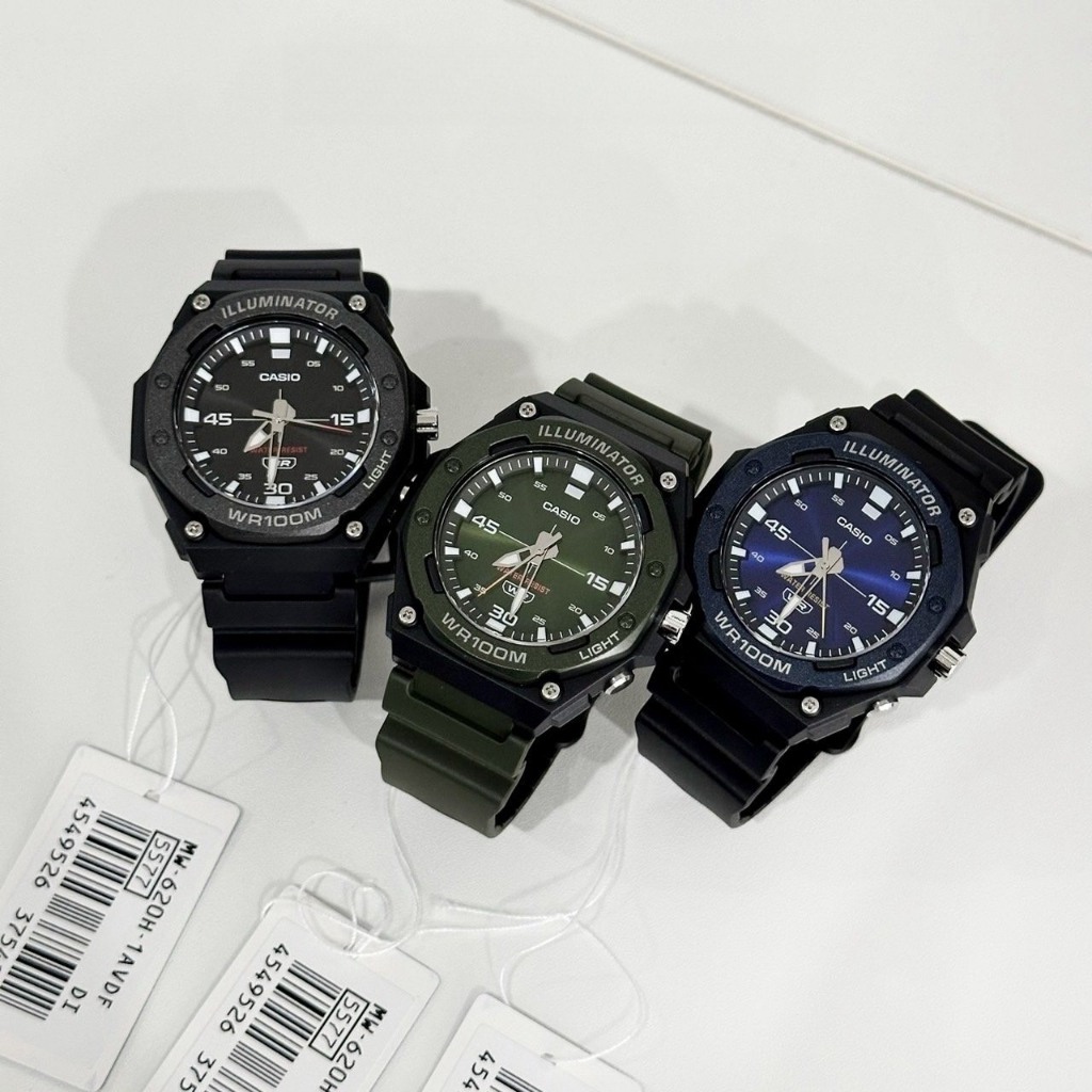 Casio Standard นาฬิกาข้อมือ รุ่น  MW-620H (MW-620H-1,MW-620H-2A,AMW-620H-3A)
