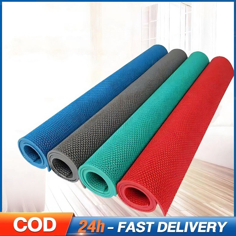 แผ่นกันลื่น 90x200cm หนา6mm แผ่นยางกันลื่น ในห้องน้ํา ห้องครัว พื้นกระเบื้อง PVC Mat ใช้ได้เอนกประสงค์ มีให้เลือกหลาย