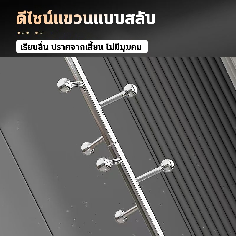 ✨ ที่แขวนกระเป๋า✨ ไม้แขวนเสื้อหินอ่อน เสาแขวนหมวก ที่แขวนหมวกกระเป๋า ราวแขวนผ้า ที่แขวนผ้า สแตนเลส แข็งแรงทนทาน - รูปที่ 3