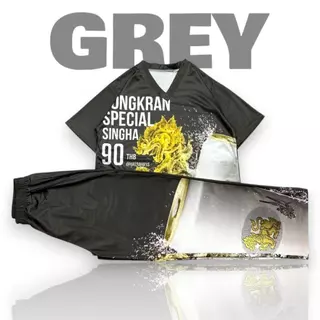 ( Mset18 ) ชุดเซท เสื้อ กก.ขายาว คอวี ALCOHO 5สี sport ฟรีไซส์