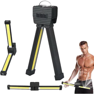GYMLAMP ไฟฉาย LED 7 เกียร์ ปรับแสงได้ พับเก็บได้ แม่เหล็กแรงสูง ตะขอแขวนอเนกประสงค์ สำหรับยิม ไฟฉุกเฉิน