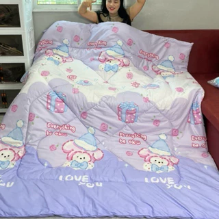ผ้าห่มนวมขนาด6ฟุต (เนื้อผ้าcotton)ห่มนุ่ม ห่มอุ่น ห่มสะบาย ชักทำความสะอาดง่าย ชักแล้วใยไม่จับกันเป็นก้อน