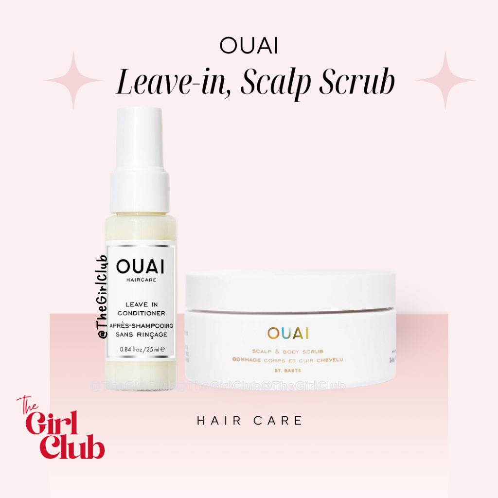[ลด30% ใช้โค้ดไลฟ์/Video]🍁พร้อมส่ง🌟แท้ Ouai Leave-in Conditioner 25ml, Scalp & Body Scrub 30g
