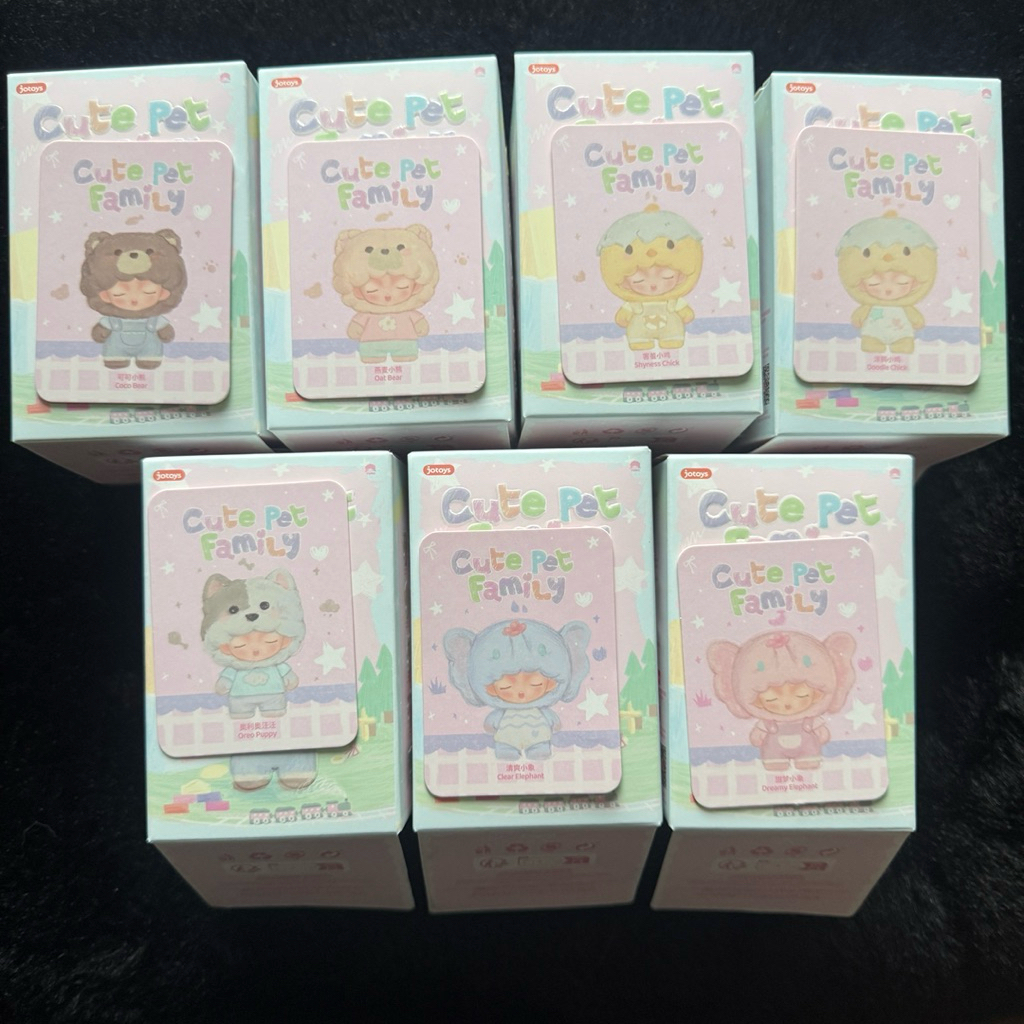 JOTOYS YUMO Cute pet family mini figures