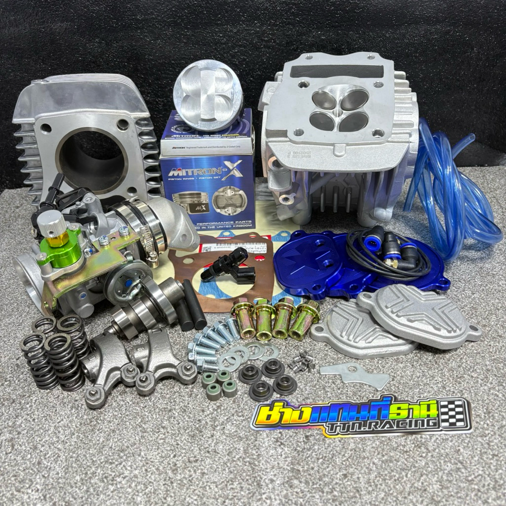 ชุดเวฟ125iวาฬ-LED/Msx  4วาล์ว ลูก MITRON ขนาด 56-67 [พร้อมส่ง]