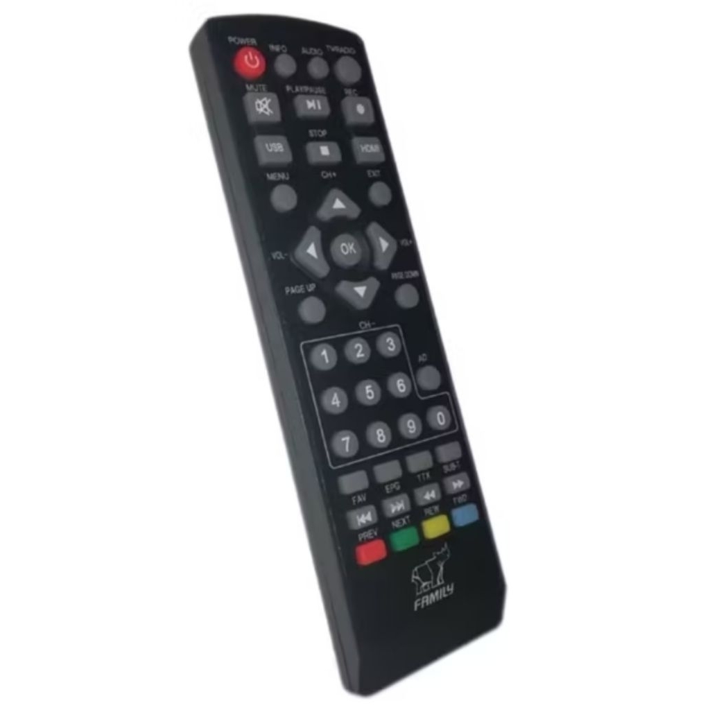 รีโมท Family แฟมิลี่ เครื่องรับสัญญาณดิจิตอลทีวี BigBox DR-111 กล่องดำ