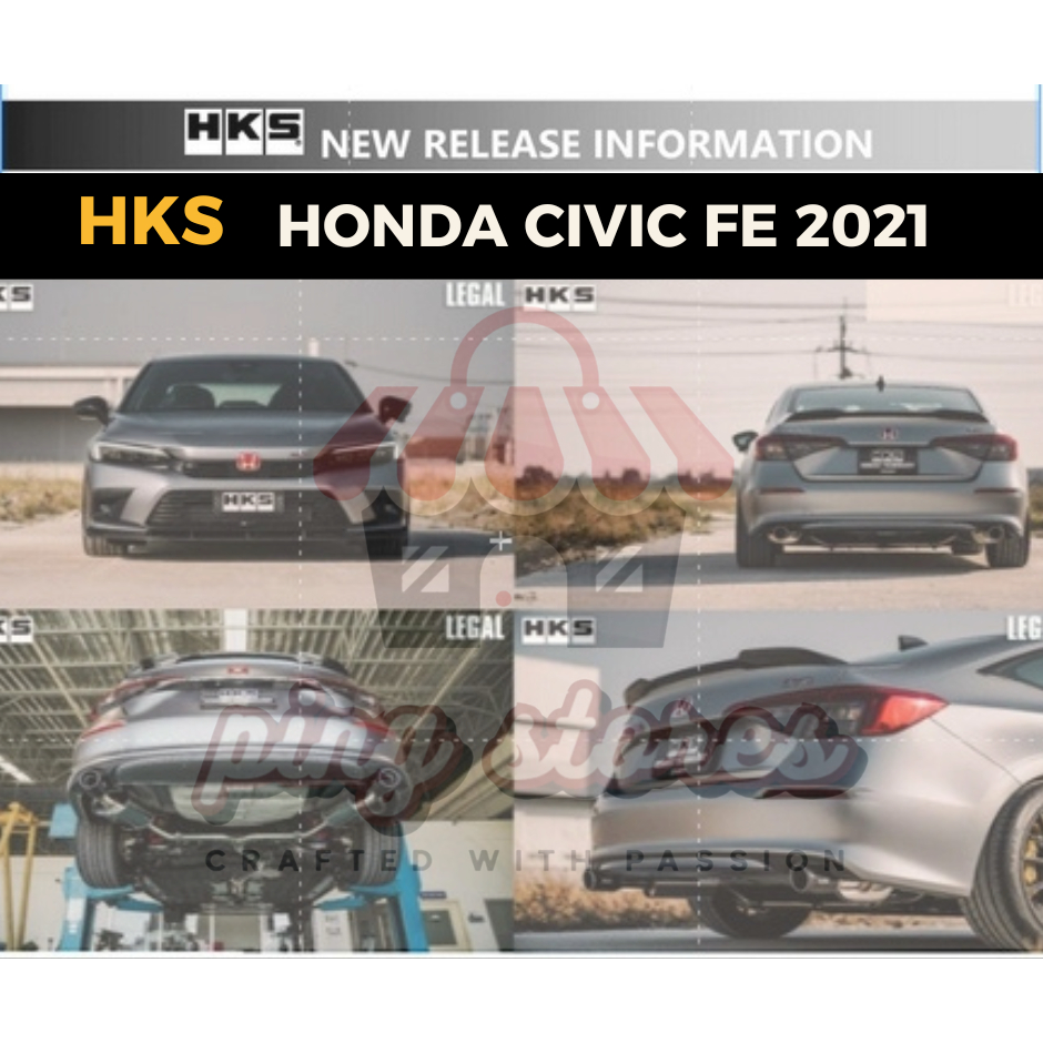 ท่อ HKS Honda Civic FE ปลาย Carbon เครื่อง L15BG