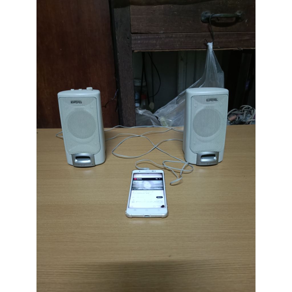ลำโพง aiwa มือสอง ใช้งานปรกติ