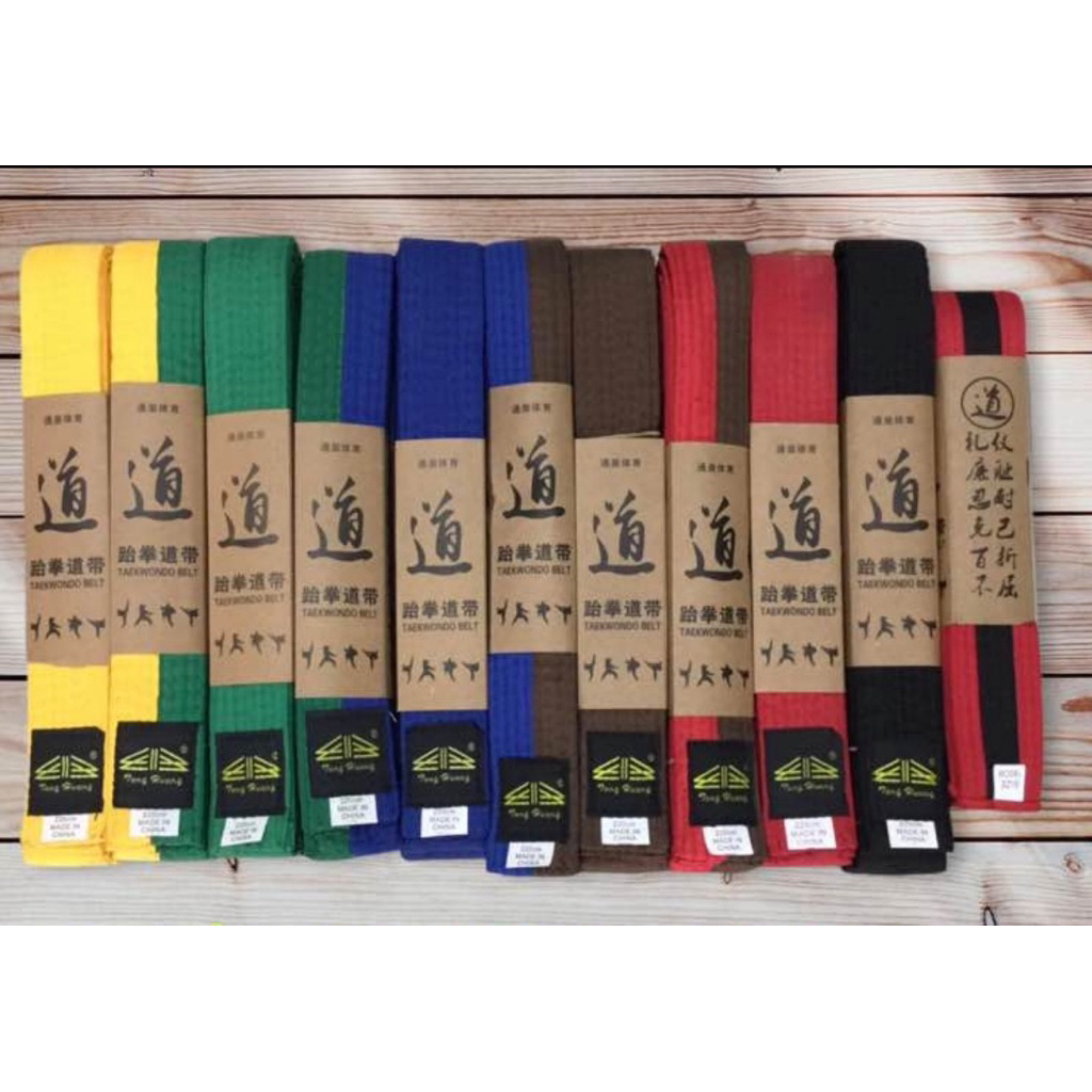 สายสีคาดเอวเทควันโดขนาด1.8เมตรพร้อมส่ง