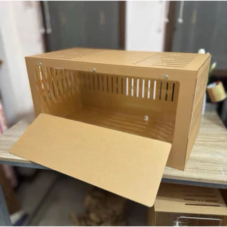 กรงอะคริลิค 80×40×40 ซม. รูระบาย 8 มม. ความหนา 3มม. สำหรับแฮมสเตอร์ กระต่าย (1 กรงต่อ 1 คำสั่งซื้อ)
