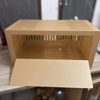 กรงอะคริลิค 80×40×40 ซม. รูระบาย 8 มม. ความหนา 3มม. สำหรับแฮมสเตอร์ กระต่าย (1 กรงต่อ 1 คำสั่งซื้อ)