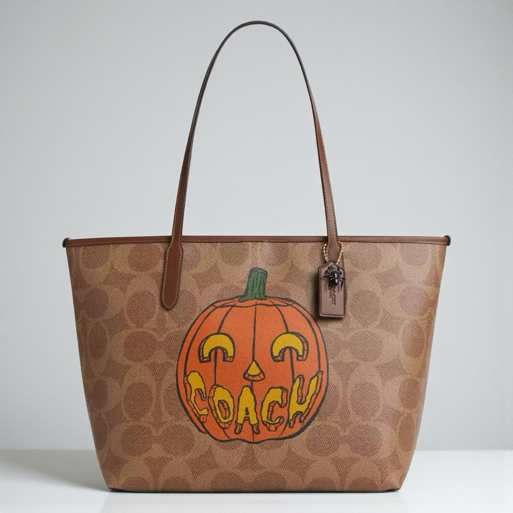 COACH กระเป๋าสะพายไหล่ รุ่น CITY TOTE IN SIGNATURE CANVAS มีหลายสีให้เลือก