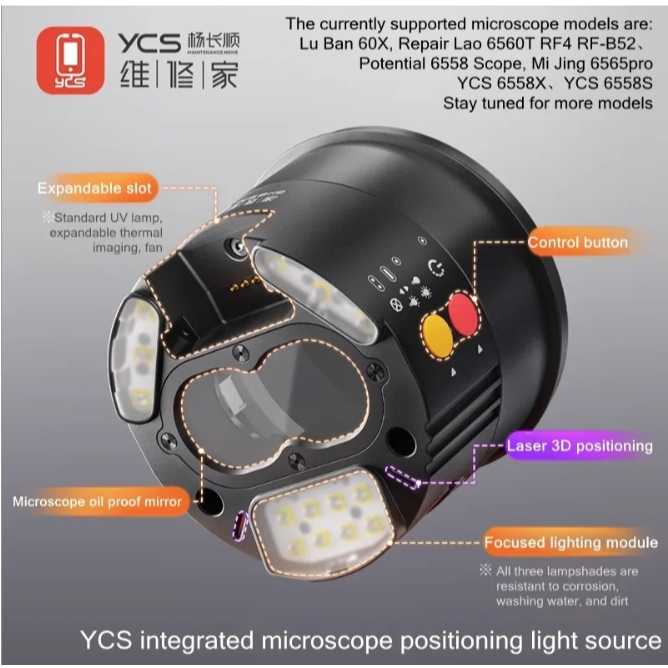 YCS-6558DIY ไฟต่อกล้องจุลทรรศน์ YCS-6558DIY 5W