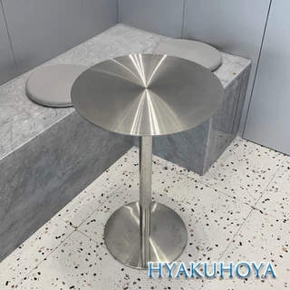 ✨โต๊ะสแตนเลส กลม&สี่เหลี่ยมStainless steel table โต๊ะคาเฟ่ โต๊ะร้านอาหาร โต๊ะร้านกาแฟ มินิมอล