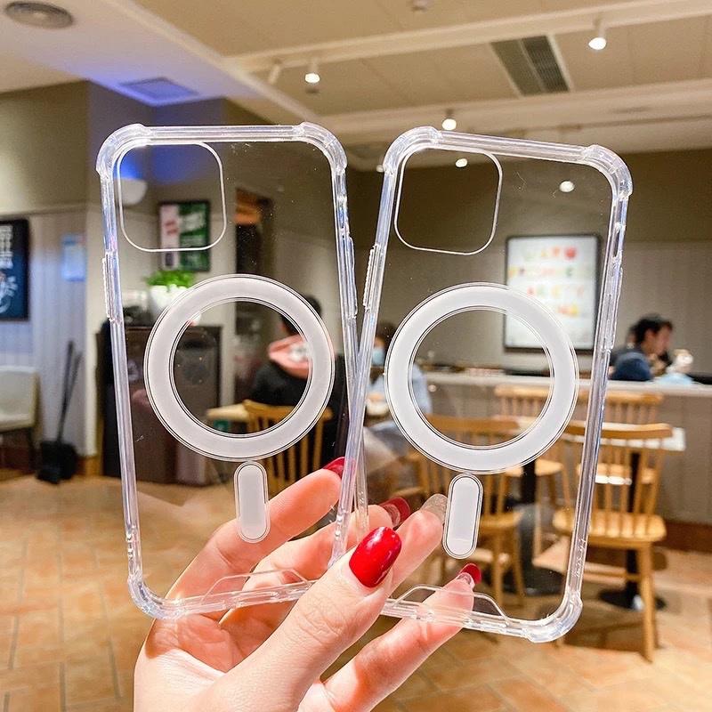 เคสใสกันกระแทก ชาร์จไร้สาย สำหรับ SAMSUNG S22U S23 S23plus S23U S23FE S24 S24plus S24U S24FE S25 S25